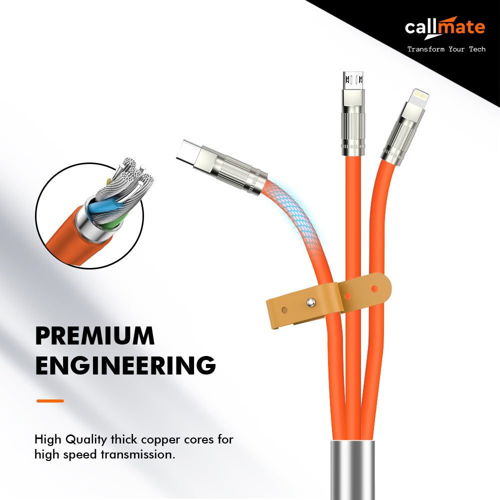 3 in 1 Data & Charging Cable