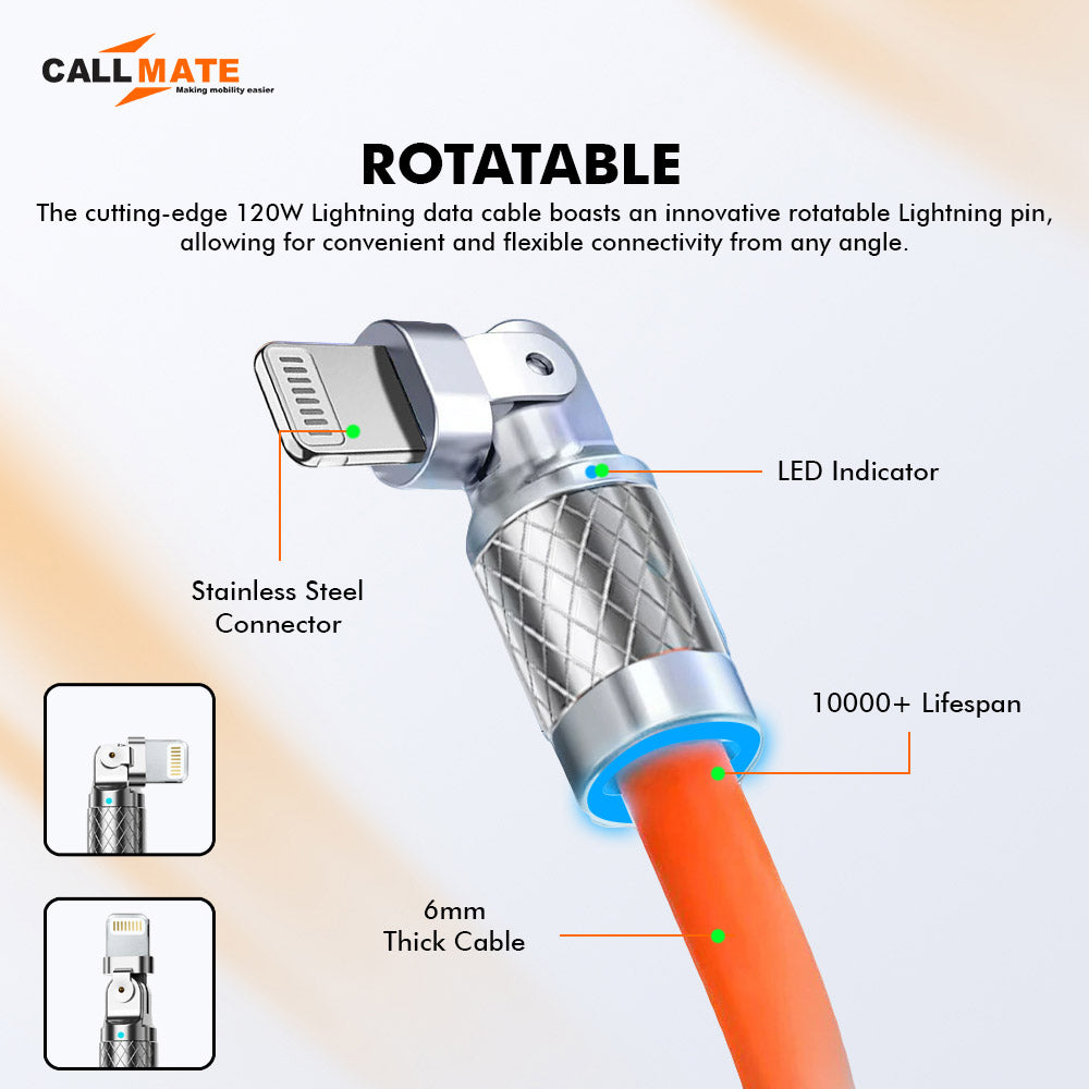 PowerFlex Pro- 120W Lightning Data & Charging Cable