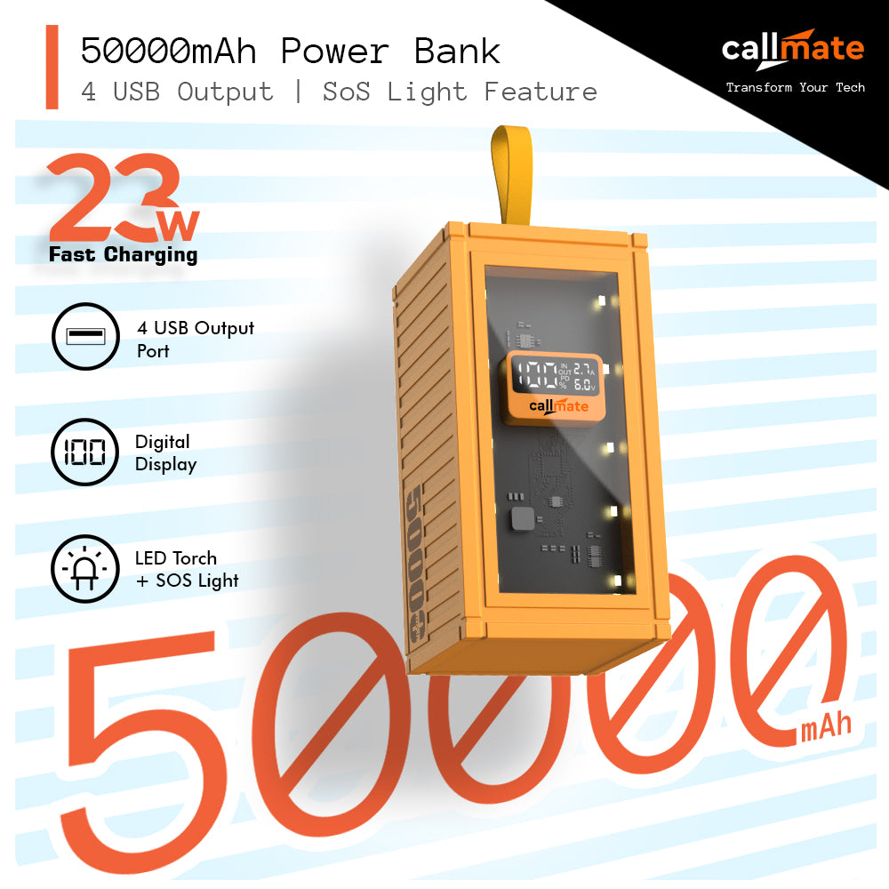Ultrafuse Power Bank 50000mAh with 30W Solar Panel
