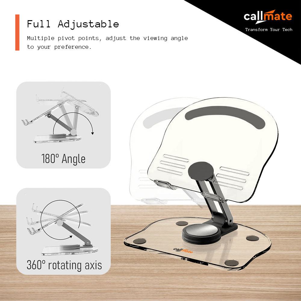 C-Thru 360° Rotating Tablet Stand Holder