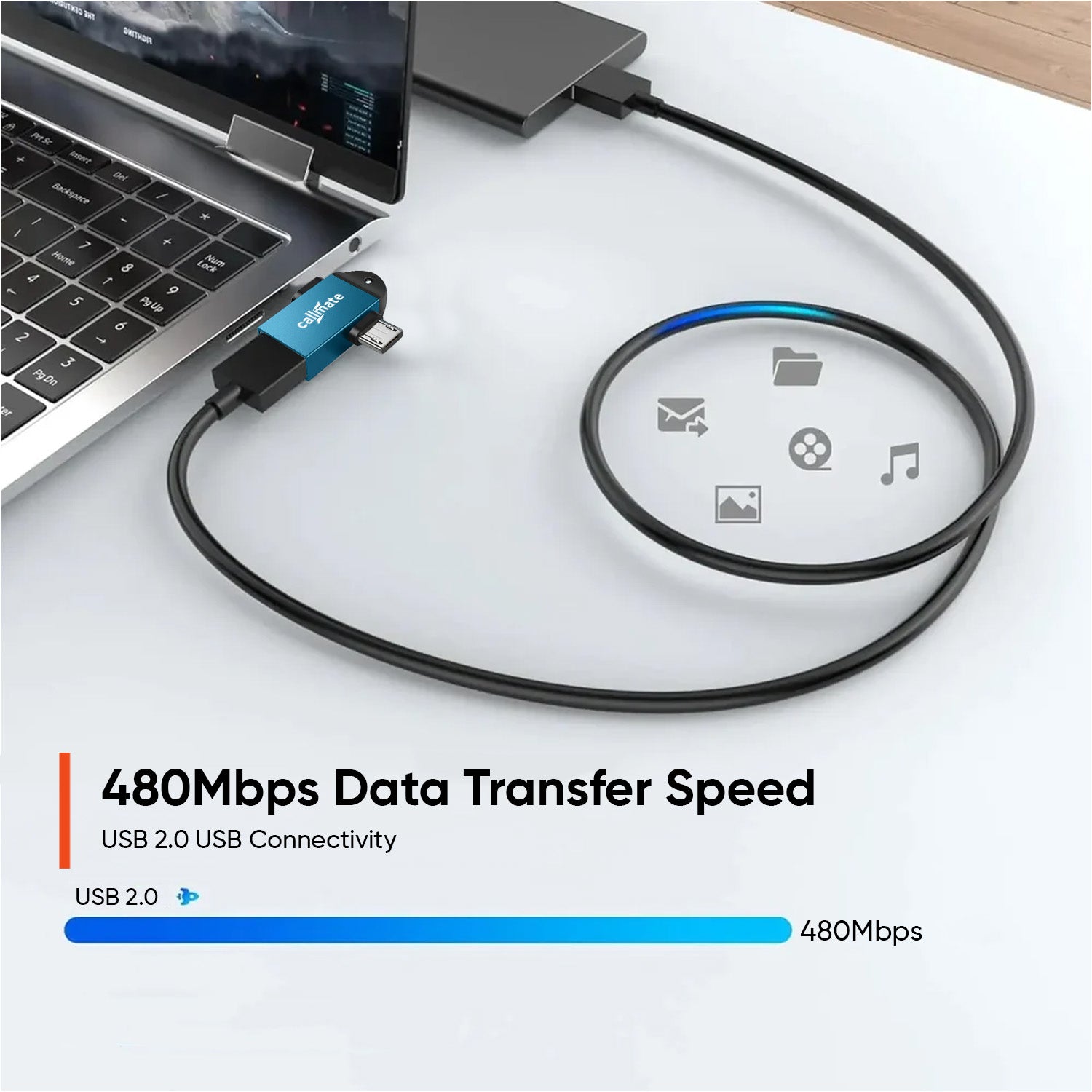 2 in 1 OTG (Type-C & Micro Connectors)