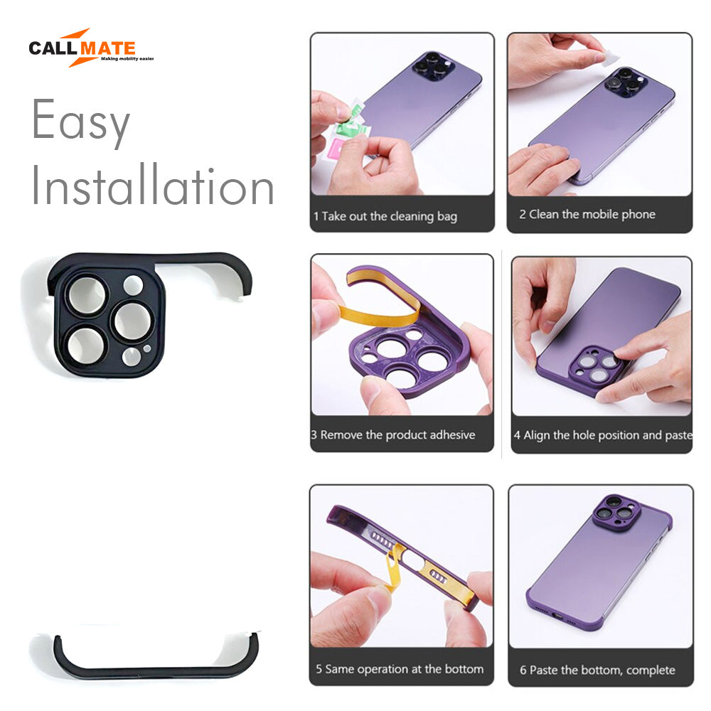 Frameless Bumper With Lens Protector Case