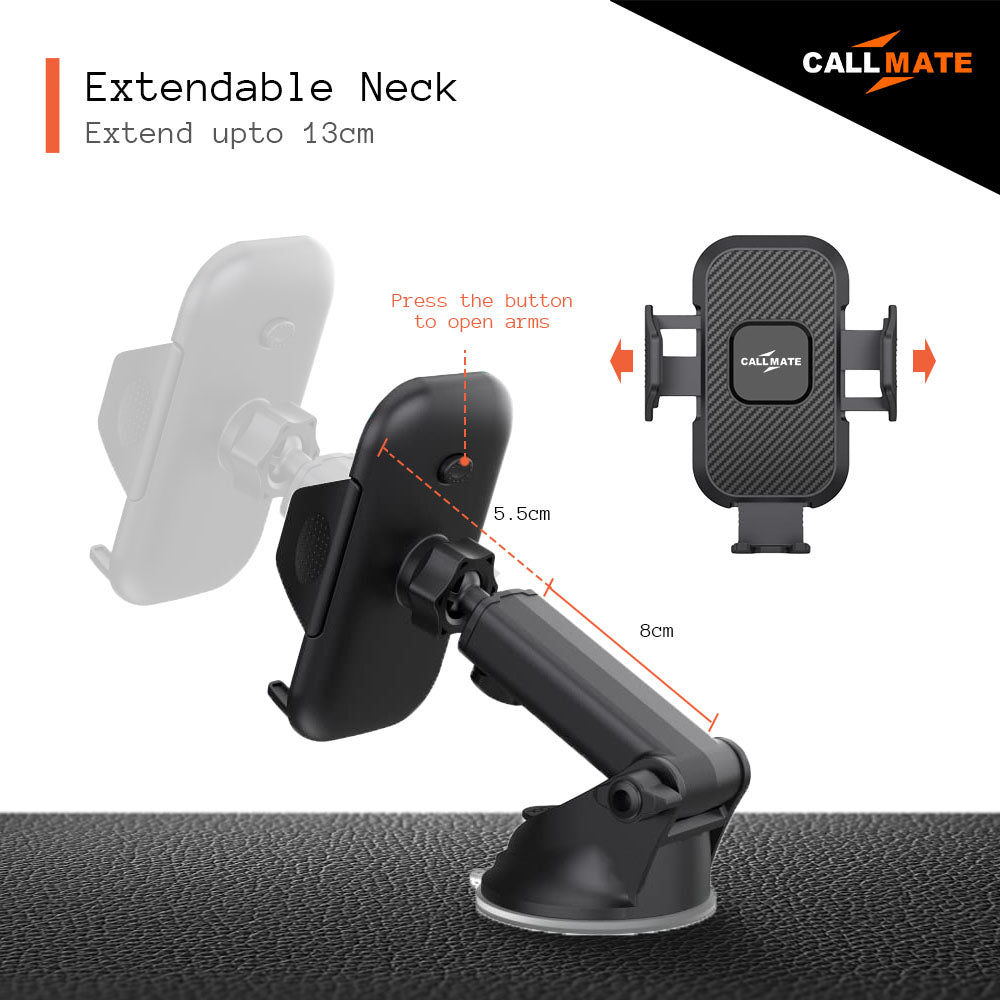 ApexHold: Phone Holder for Car Dashboard/ Windshield/Desktop
