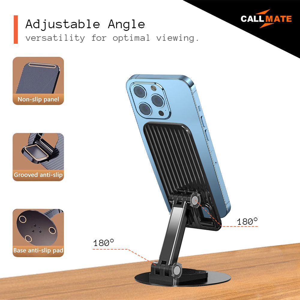 FlexiGrip 360°- Desktop Foldable Mobile Phone Stand