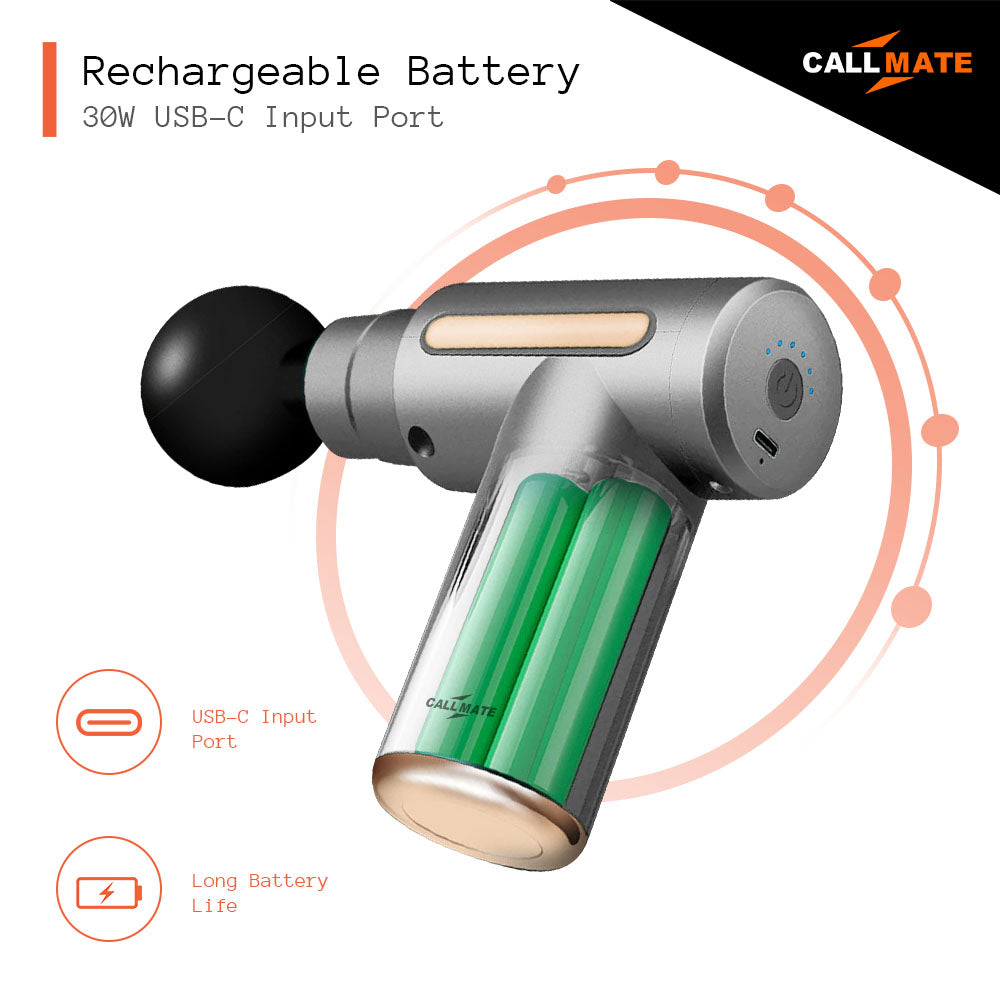 Muscle Massager Gun, Handheld Electric Deep Tissue Percussion Massager