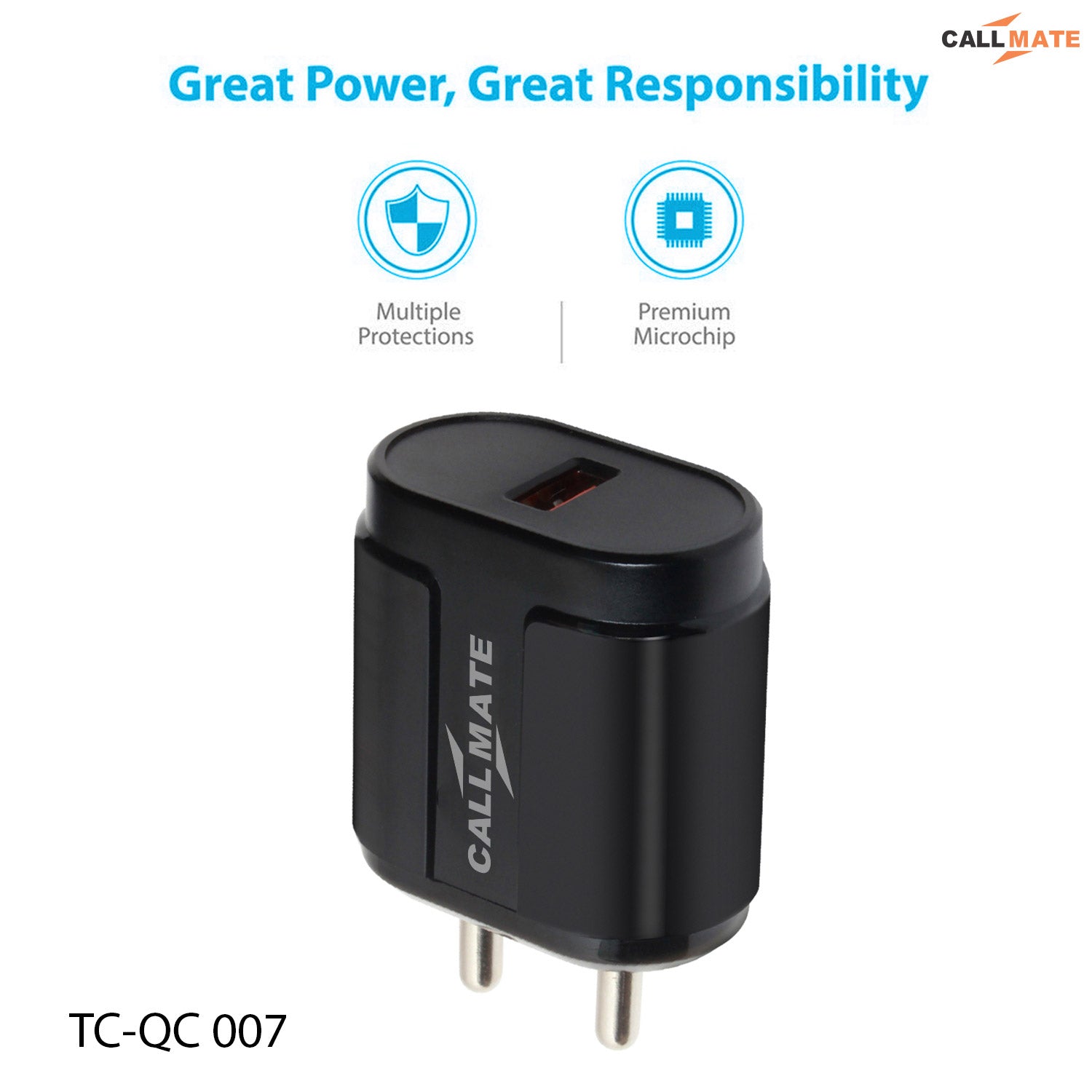 CT 21 18W QC Wall Fast Charger, 3.1A with 60W 3 in 1 Cable