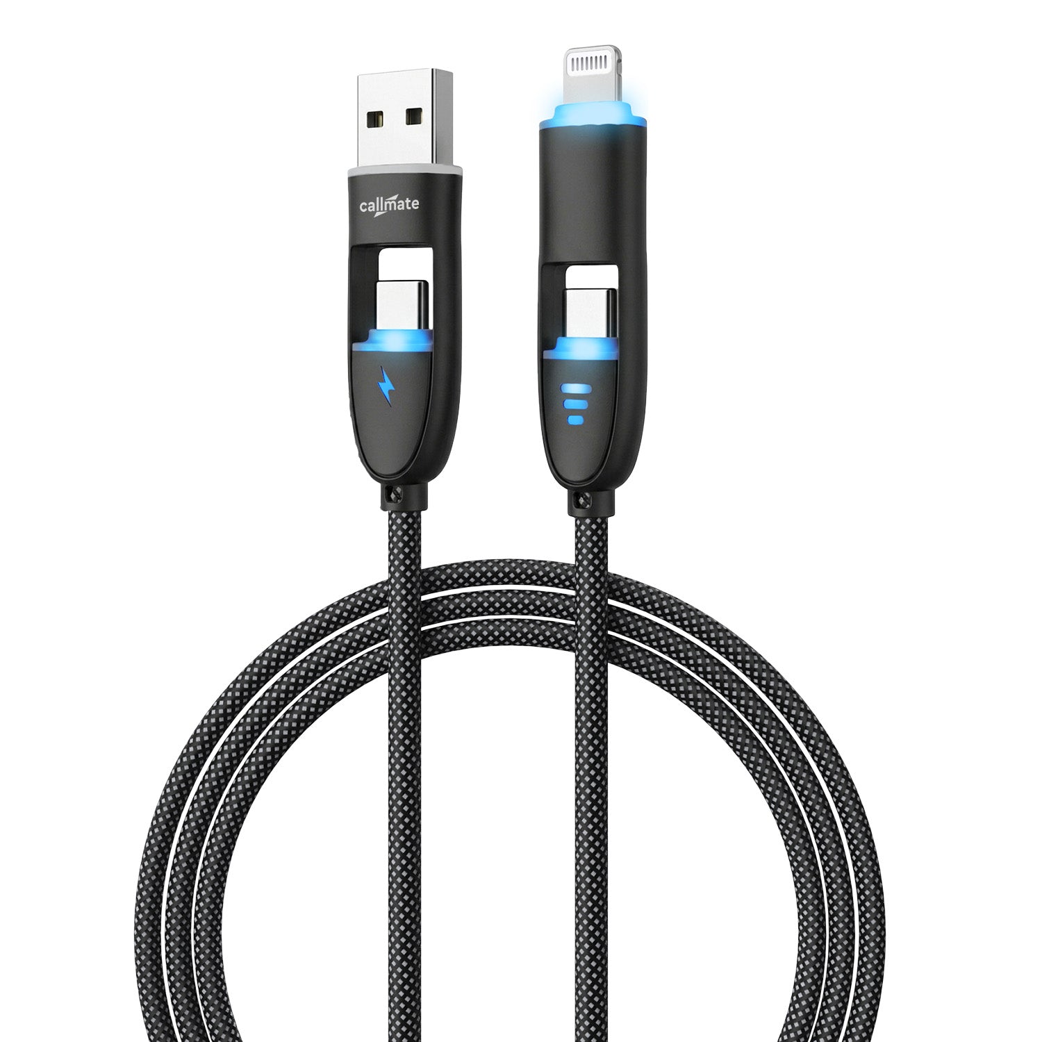 4 in 1 Fabric Cable (LED Connectors)