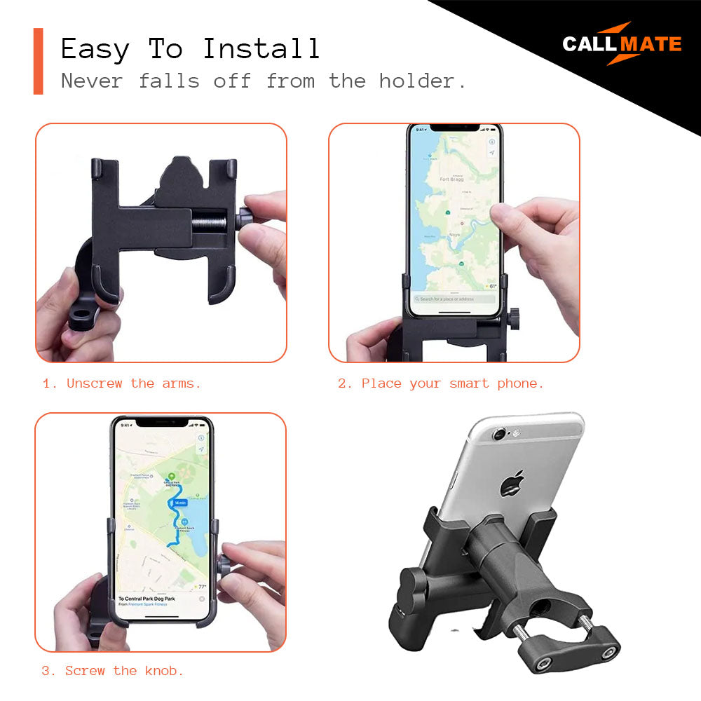 RoadTech: Bike Phone Holder with USB Charger