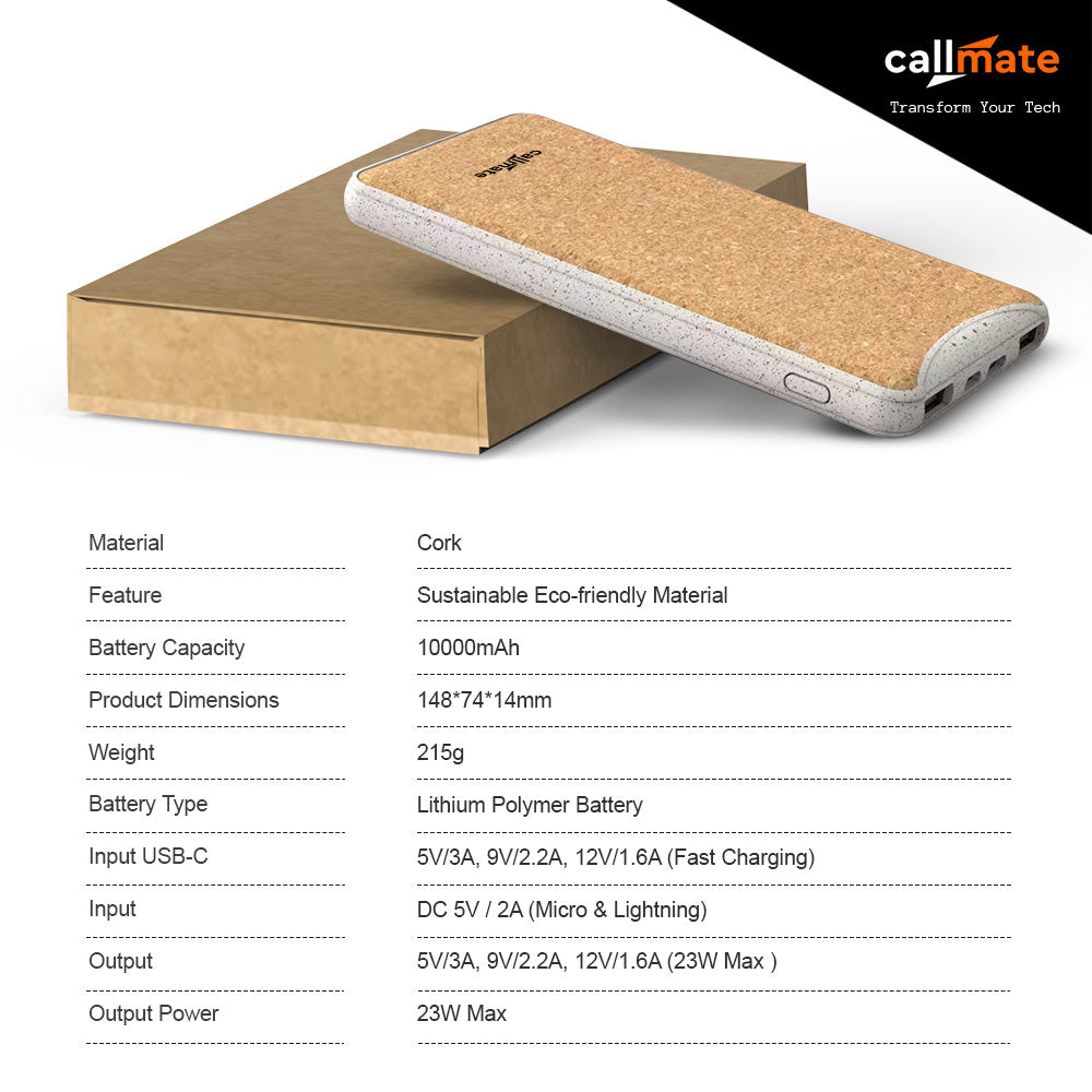 Biocharge: The Power Bank 10000mAh