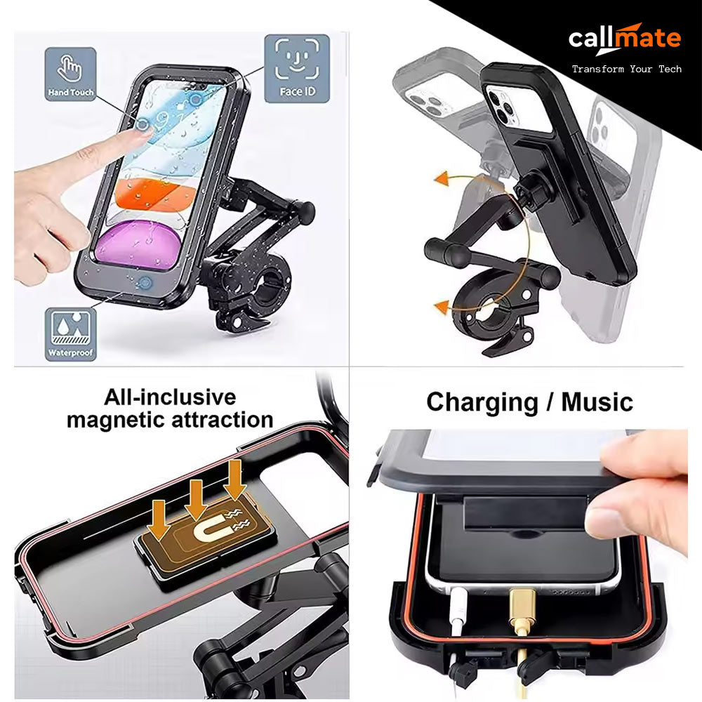 M3: 360° Rotation Waterproof Bike Mobile Holder