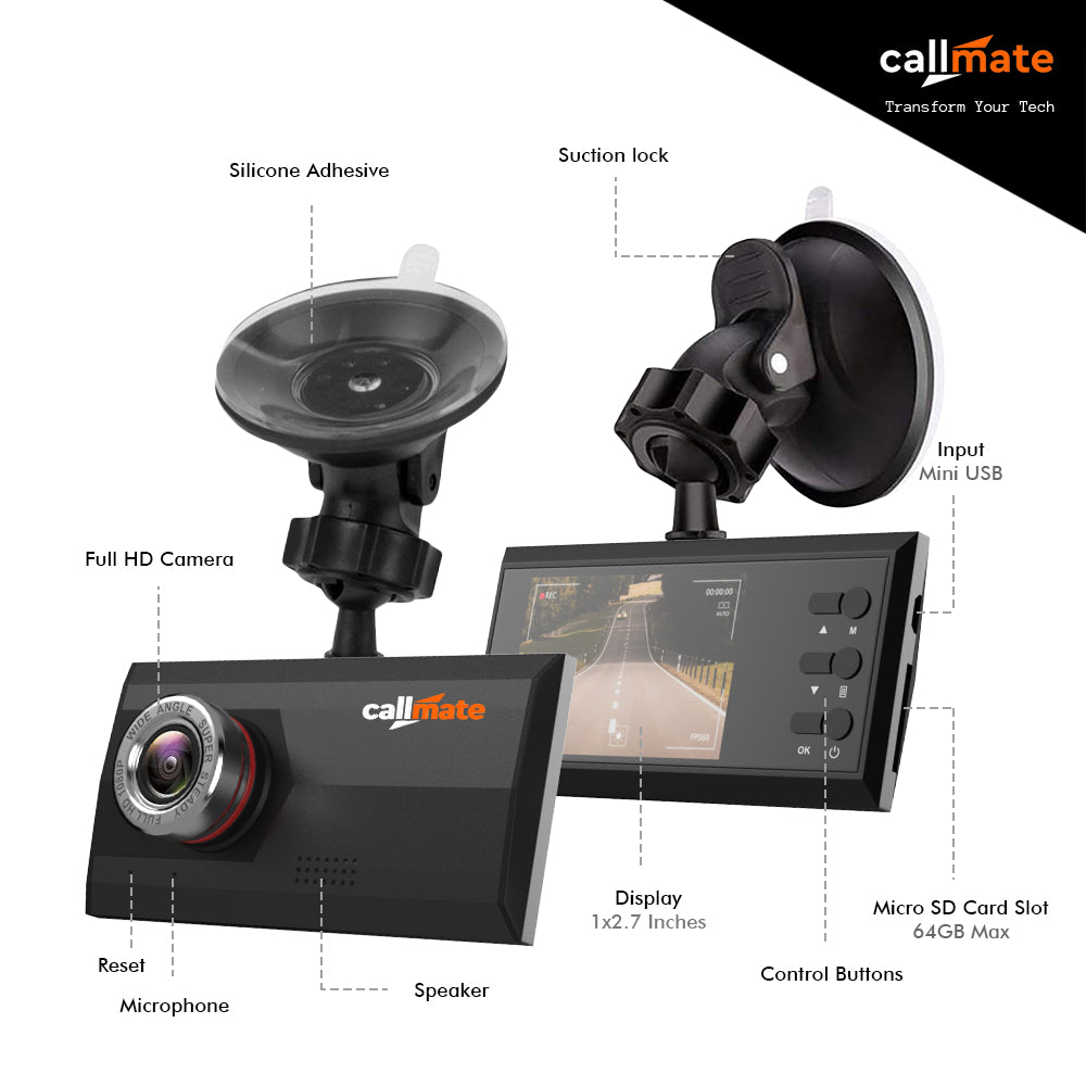 Car Dashboard Camera Full HD 1080p