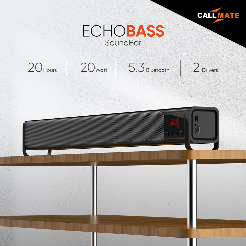 EchoBass-  Bluetooth Soundbar Speaker