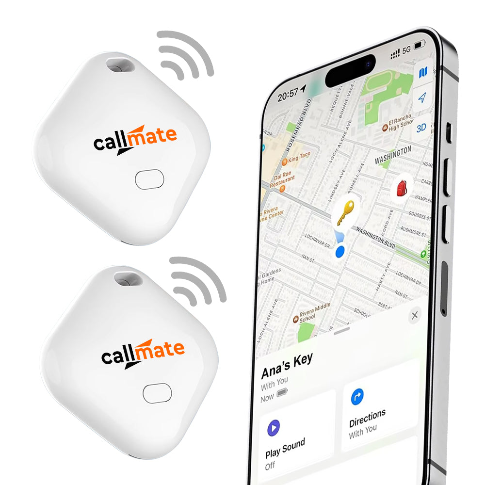 SearchTag for Apple with Loud Buzzer, Works with Apple Find My (No App Required, Replaceable Battery)