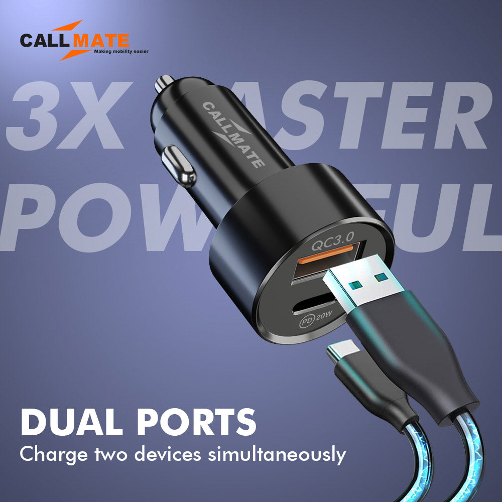CT53 20W PD + QC Fast Car Charger