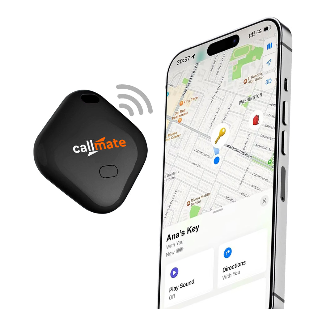 SearchTag for Apple with Loud Buzzer, Works with Apple Find My (No App Required, Replaceable Battery)