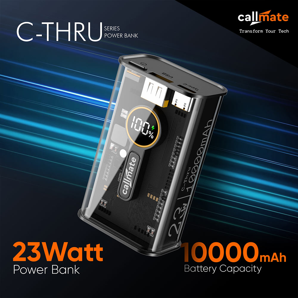 Hyperion: The C-Thru Power Bank 10000mAh (Black)