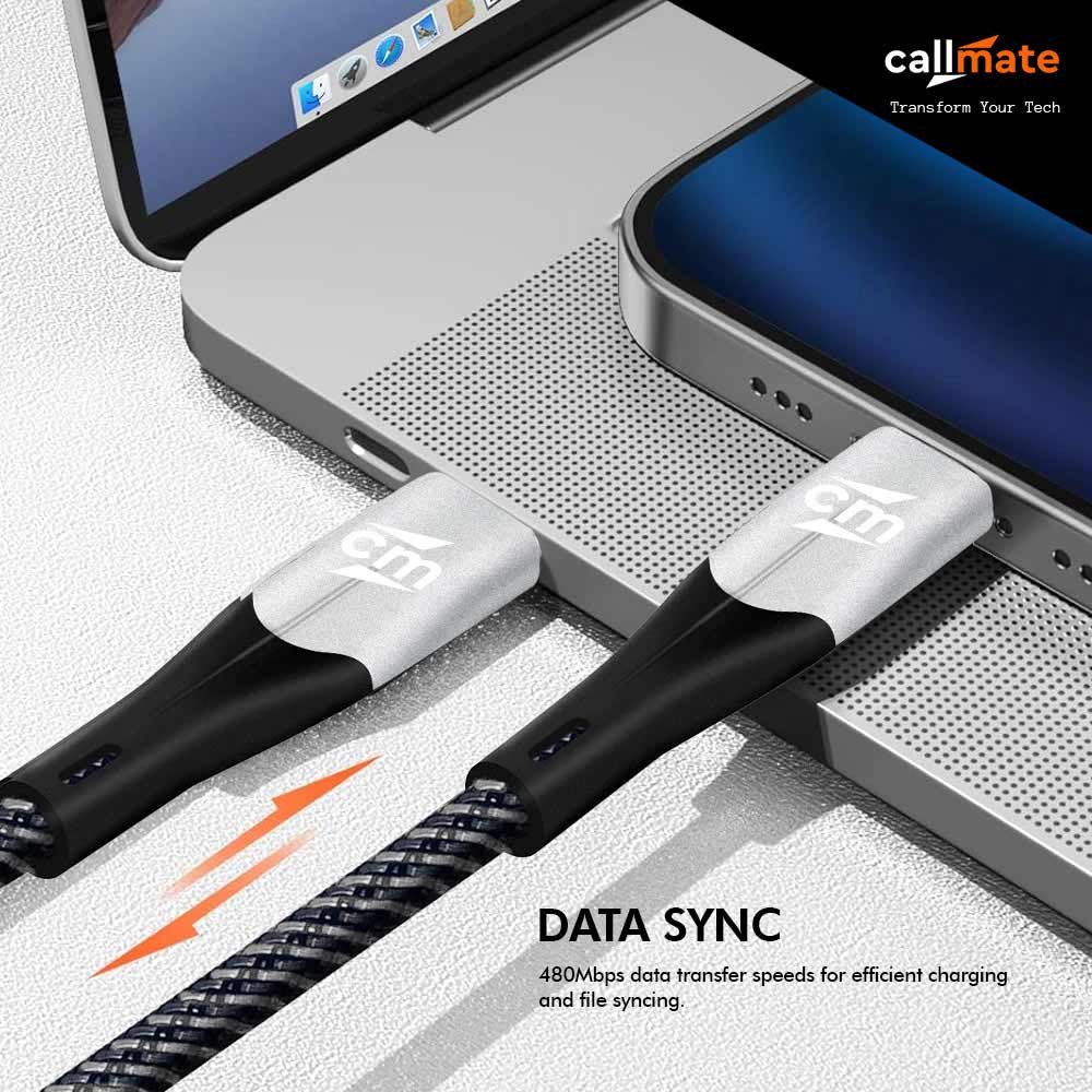 Type-C to Lightning Fabric Metal Cable (60W)