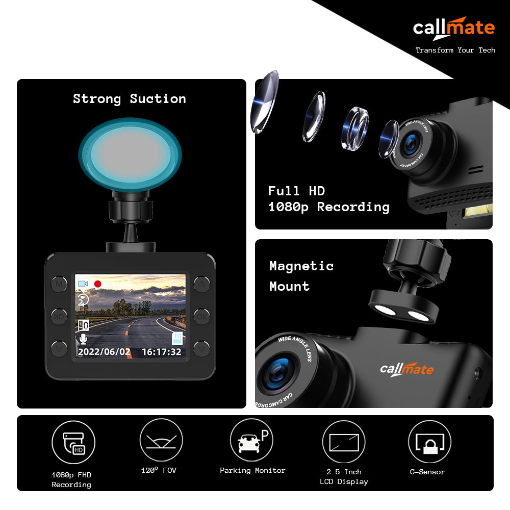 Roadrunner : Car Dashboard Camera 1080p Full HD