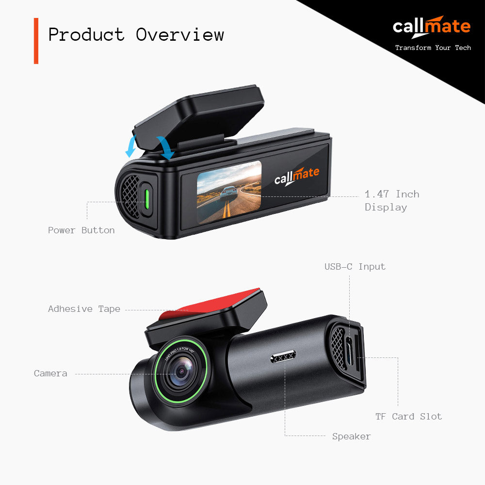 Road Master : Car Dashboard Camera 2K Ultra HD