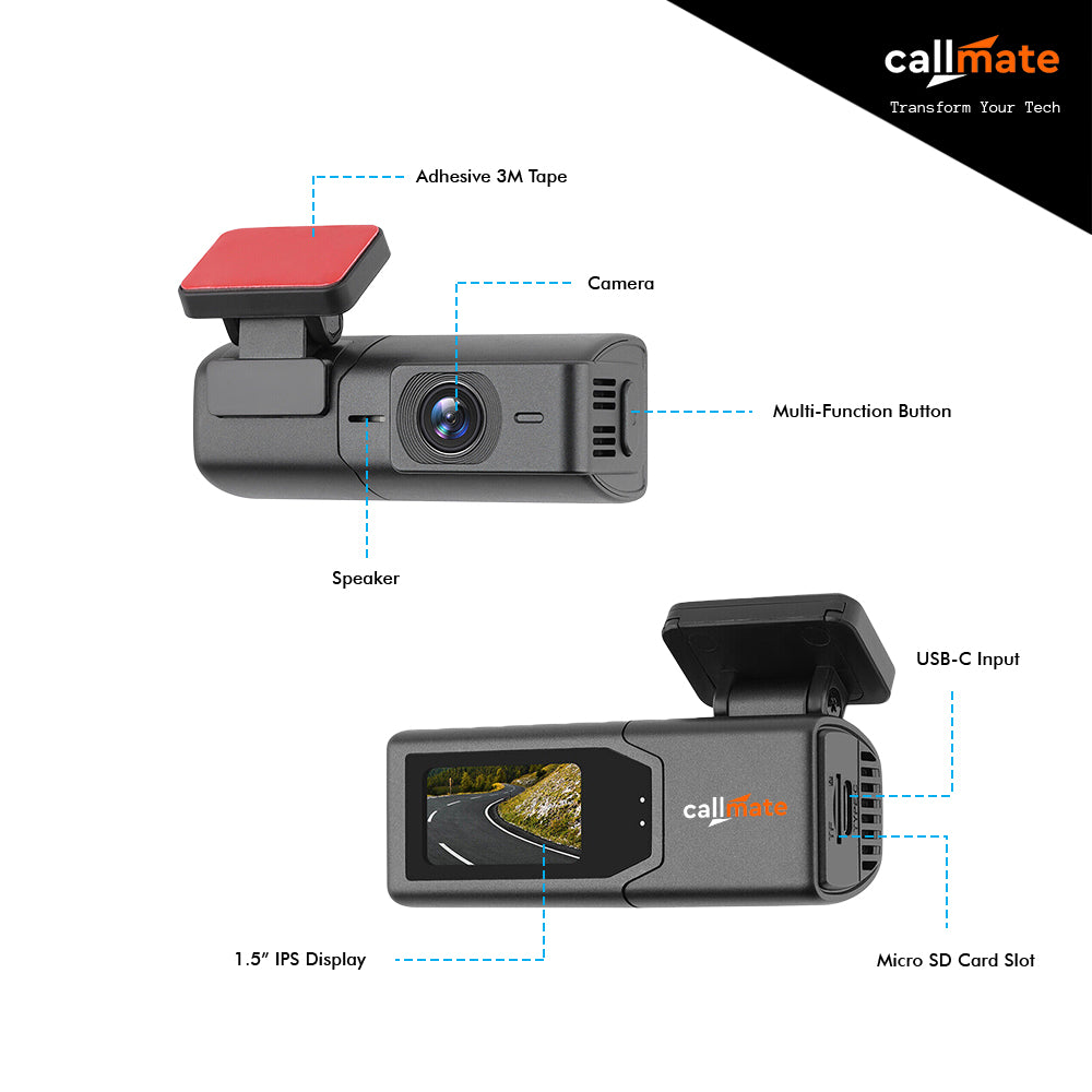 Car Dashboard Camera 2k Quad HD with WIFI Enabled