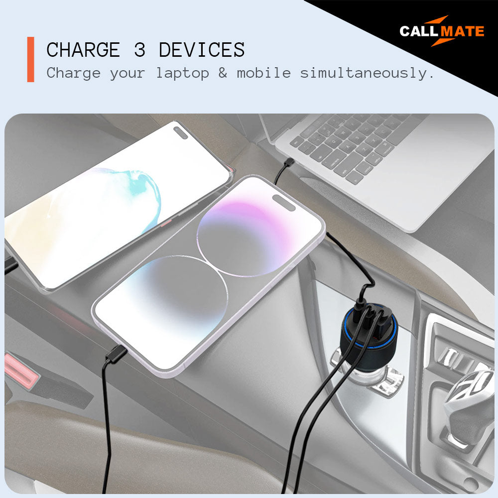 RapidRush 95W GaN Car Charger