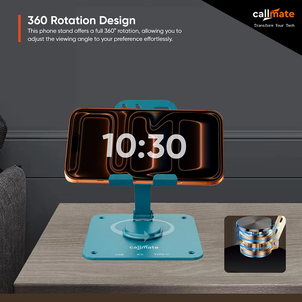 Bendor: 360° Metal Mobile Holder (Blue)