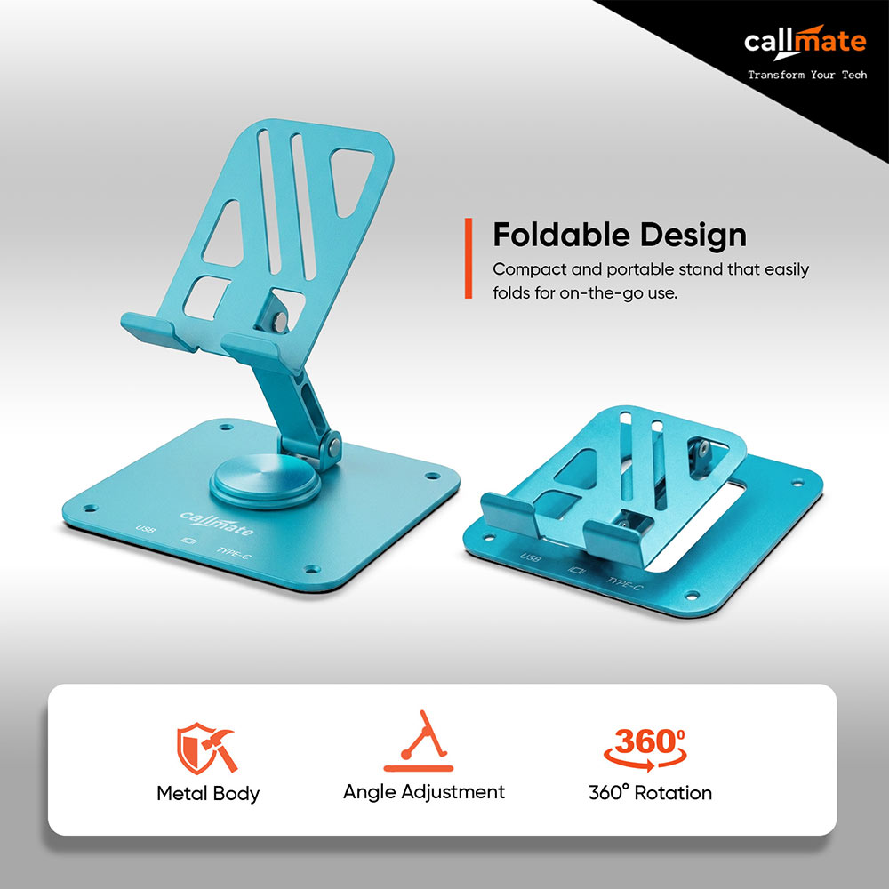 Bendor: 360° Metal Mobile Holder (Blue)