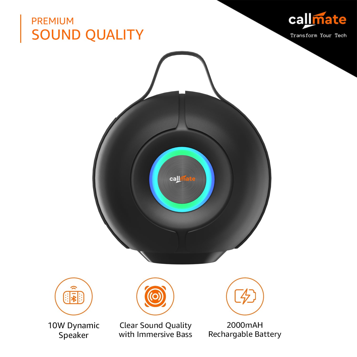 Callmate Sonic Pro: Wireless Bluetooth Speaker