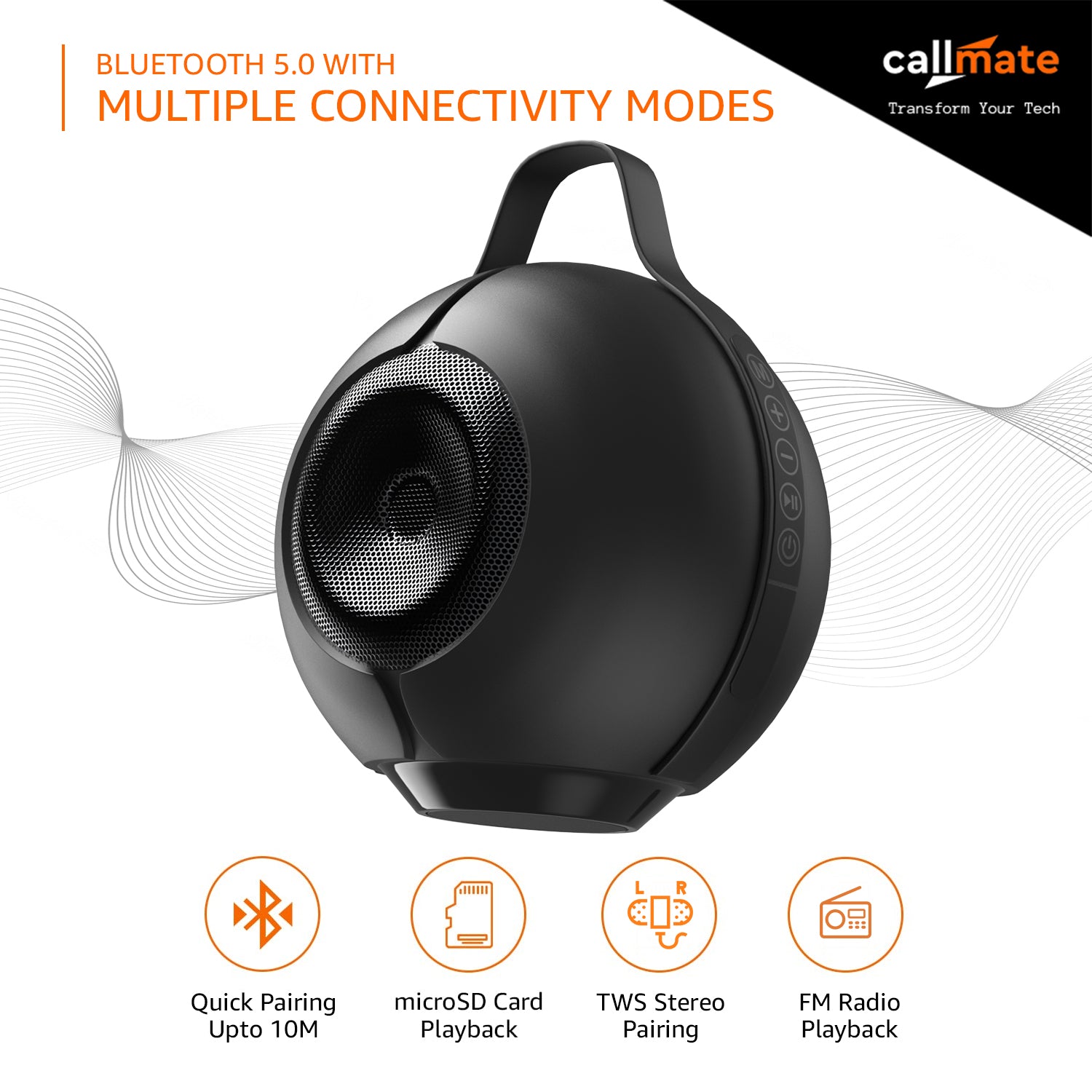 Callmate Sonic Pro: Wireless Bluetooth Speaker