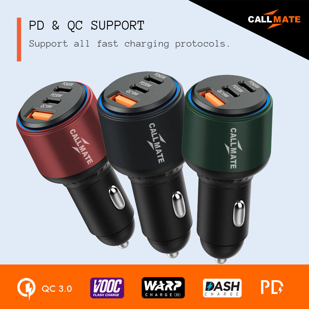 RapidRush 95W GaN Car Charger