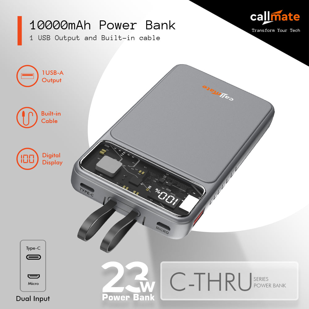 C-Thru 10000mAh Power Bank