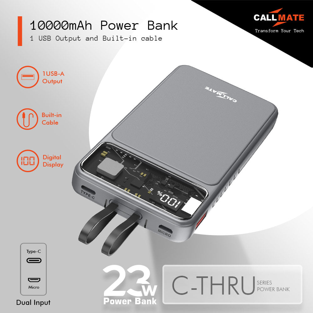 C-Thru 10000mAh Power Bank