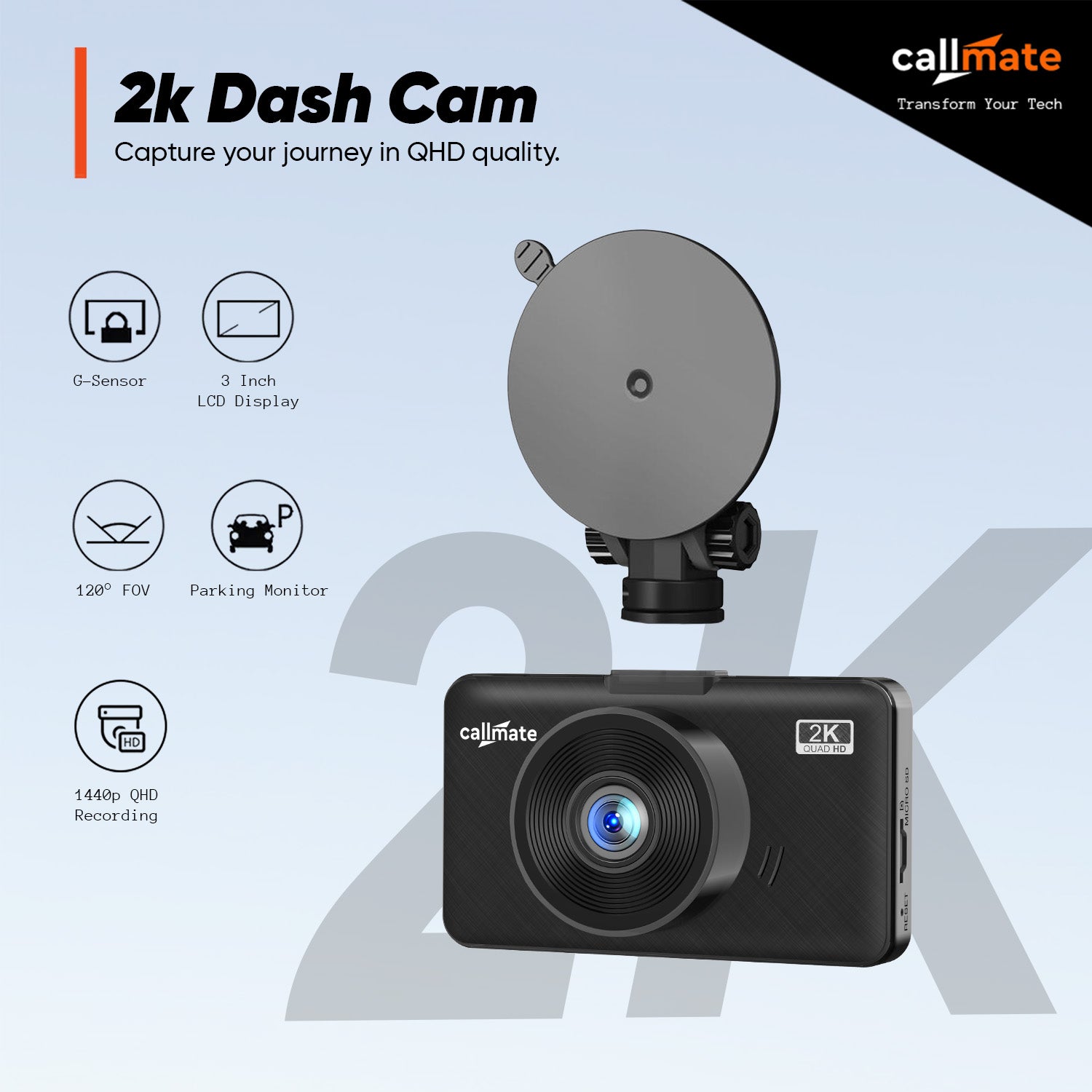 Roadrunner Pro Plus: Car Dashboard Camera 2k