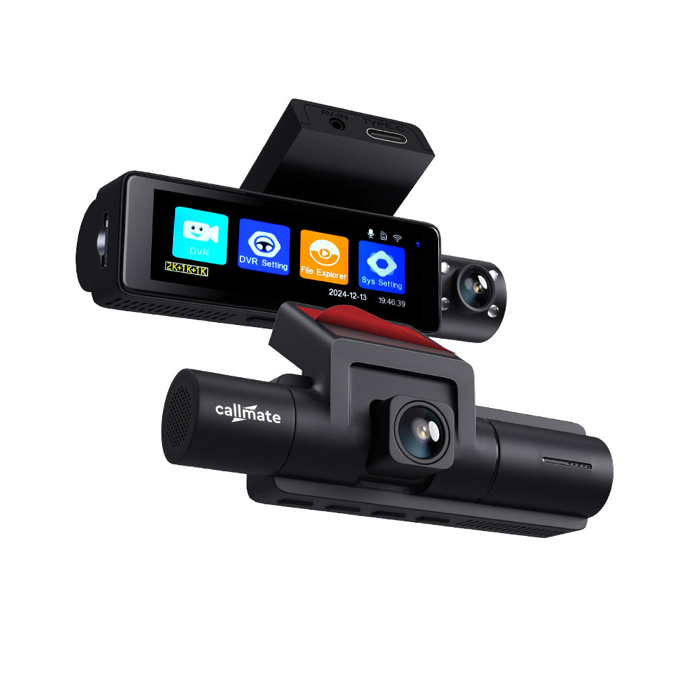 Roadventurer: Car Dashboard Camera 2k QHD with Back Camera