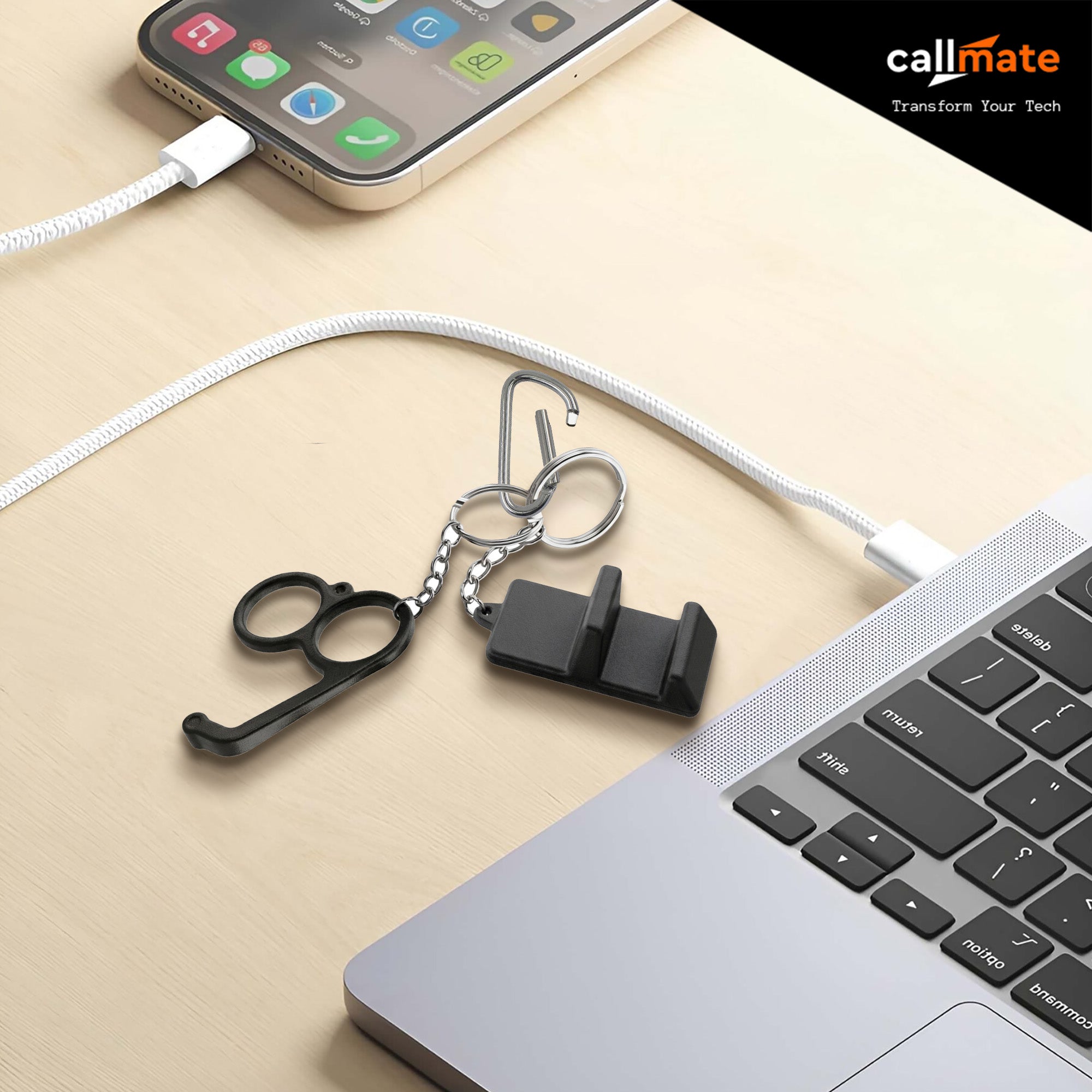 Finger Grip Mobile Holder + Desktop Mobile Holder (Combo)