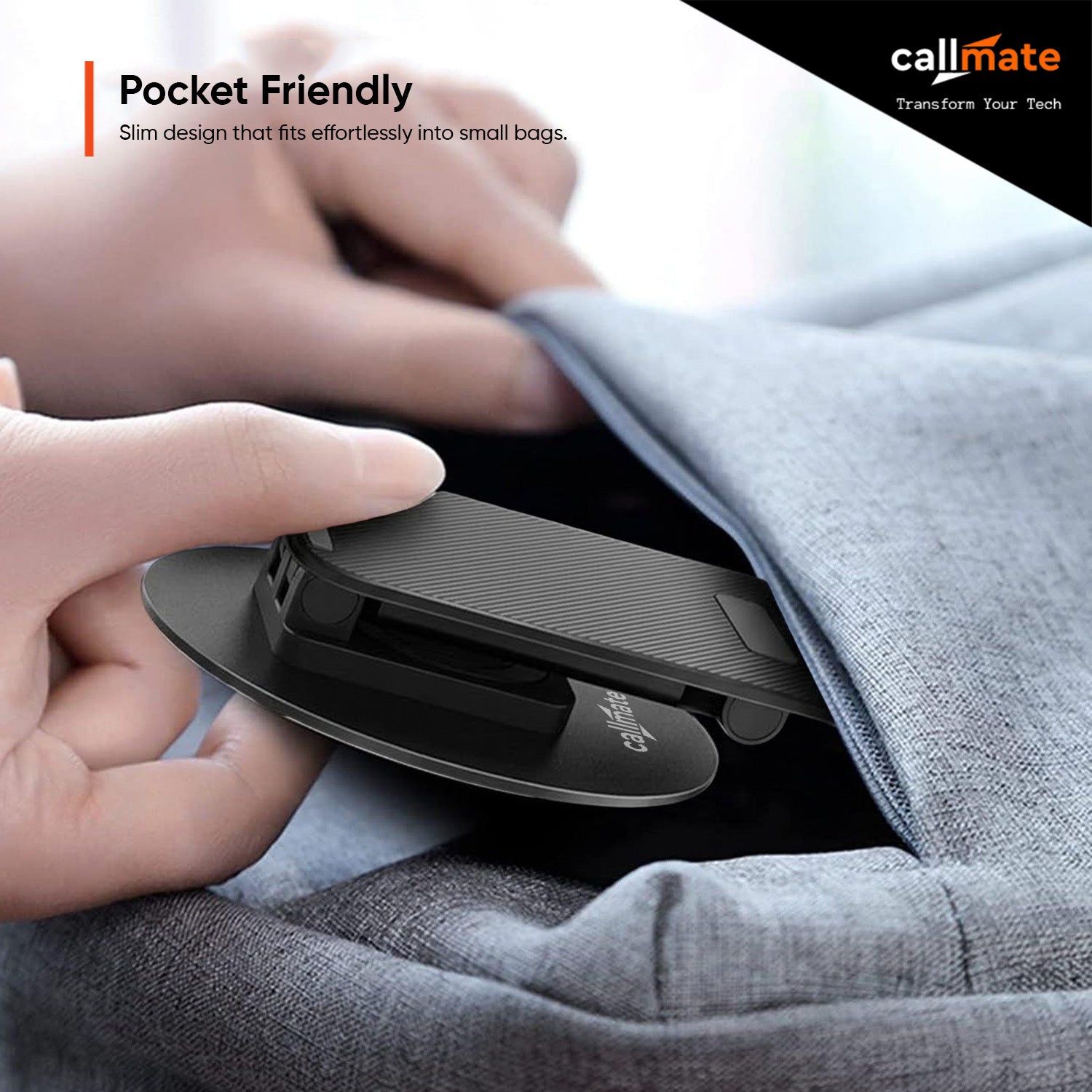Foldable & Portable Mobile Holder (360° Rotation)