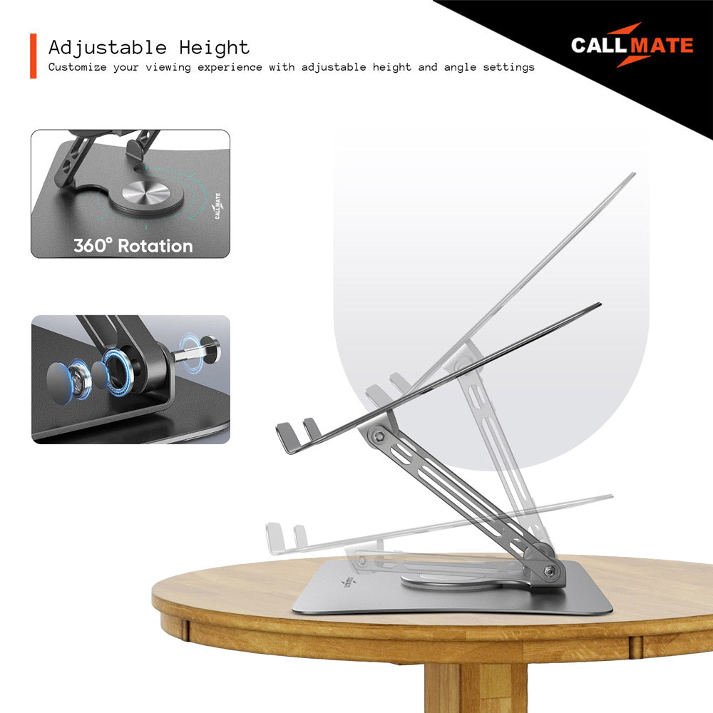 Metal Laptop Stand - 360° Rotation
