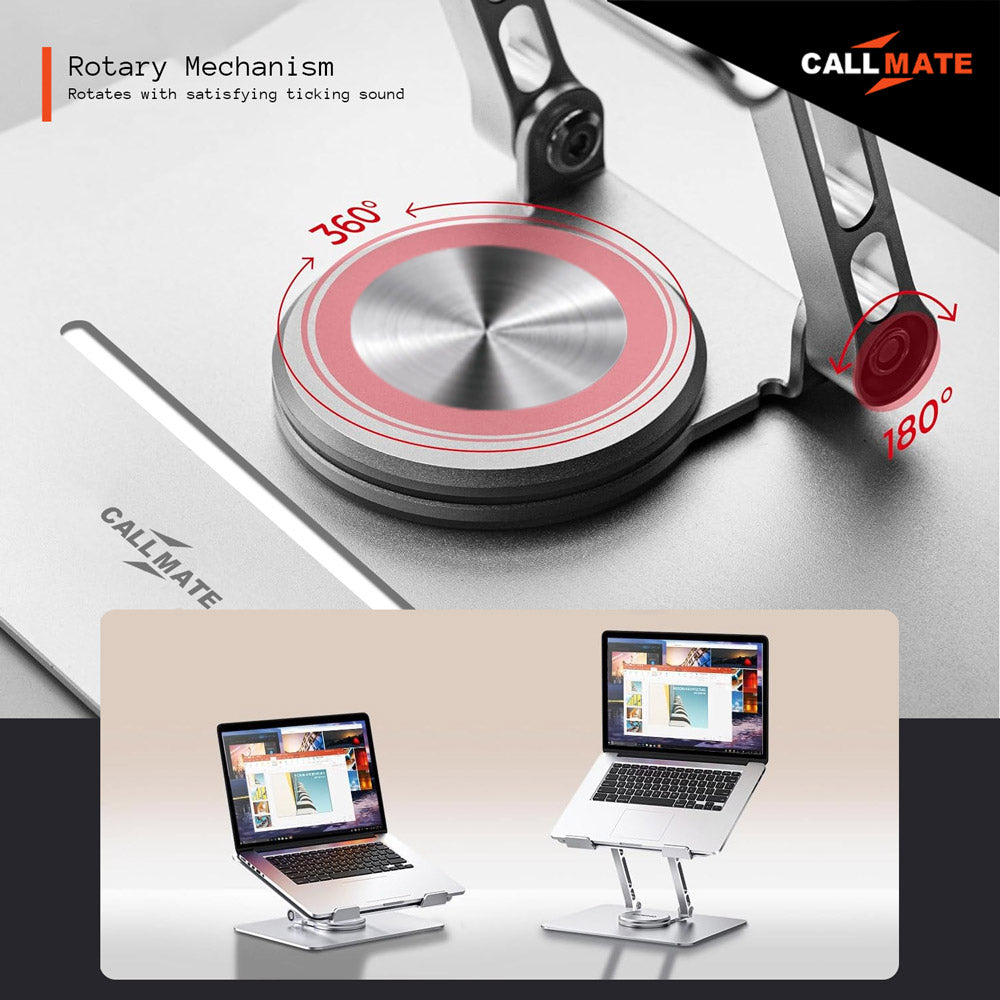 Metal Laptop Stand - 360° Rotation