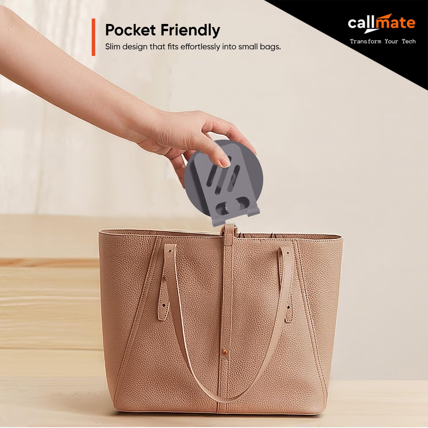 Foldable & Portable Mobile Holder (360° Rotation)