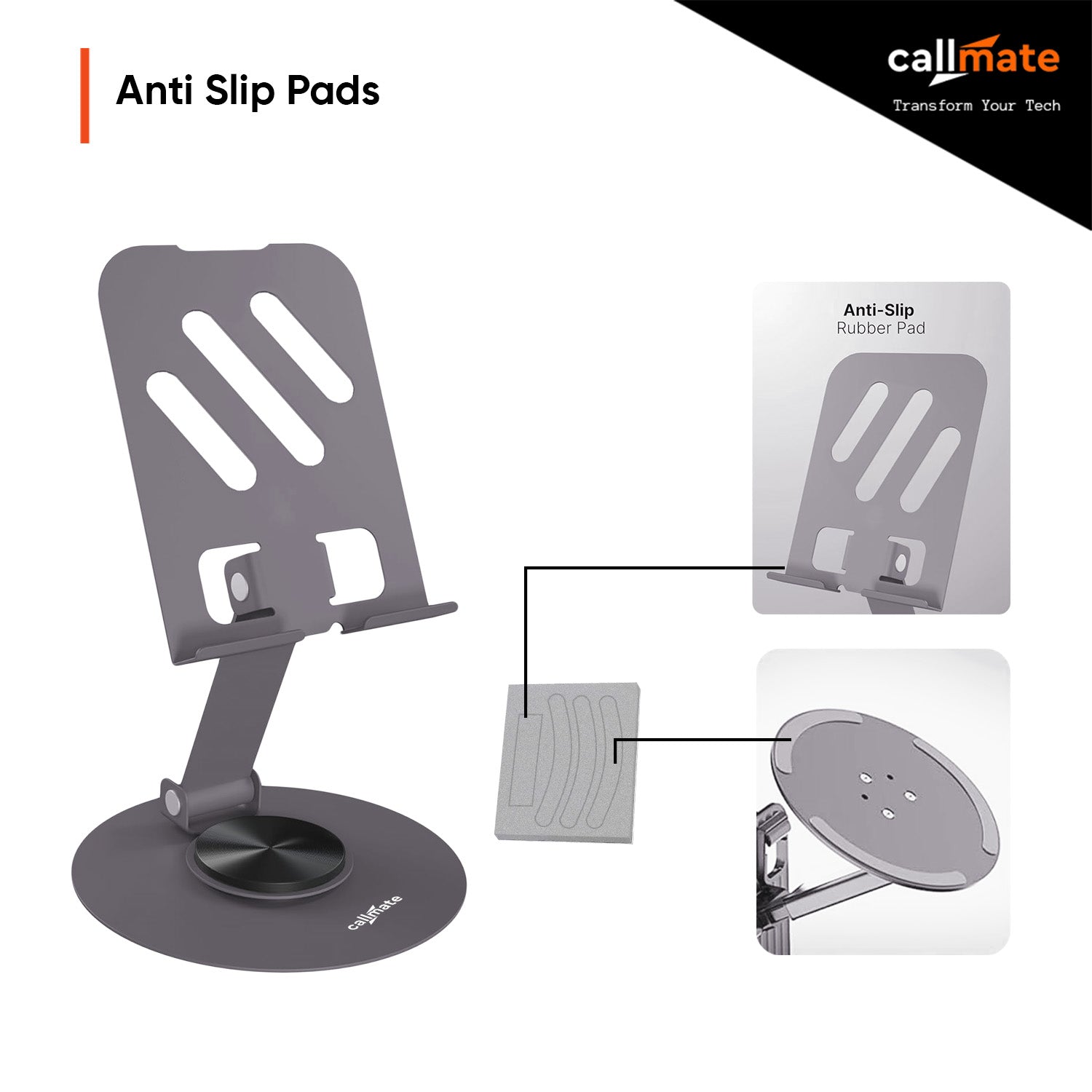 Foldable & Portable Mobile Holder (360° Rotation)