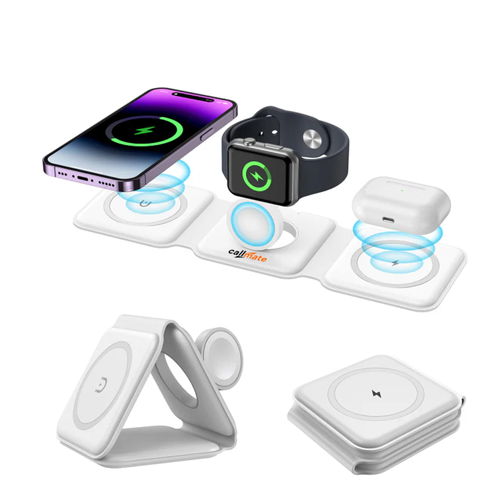 TriCharge: 3-in-1 Magnetic Wireless Charger