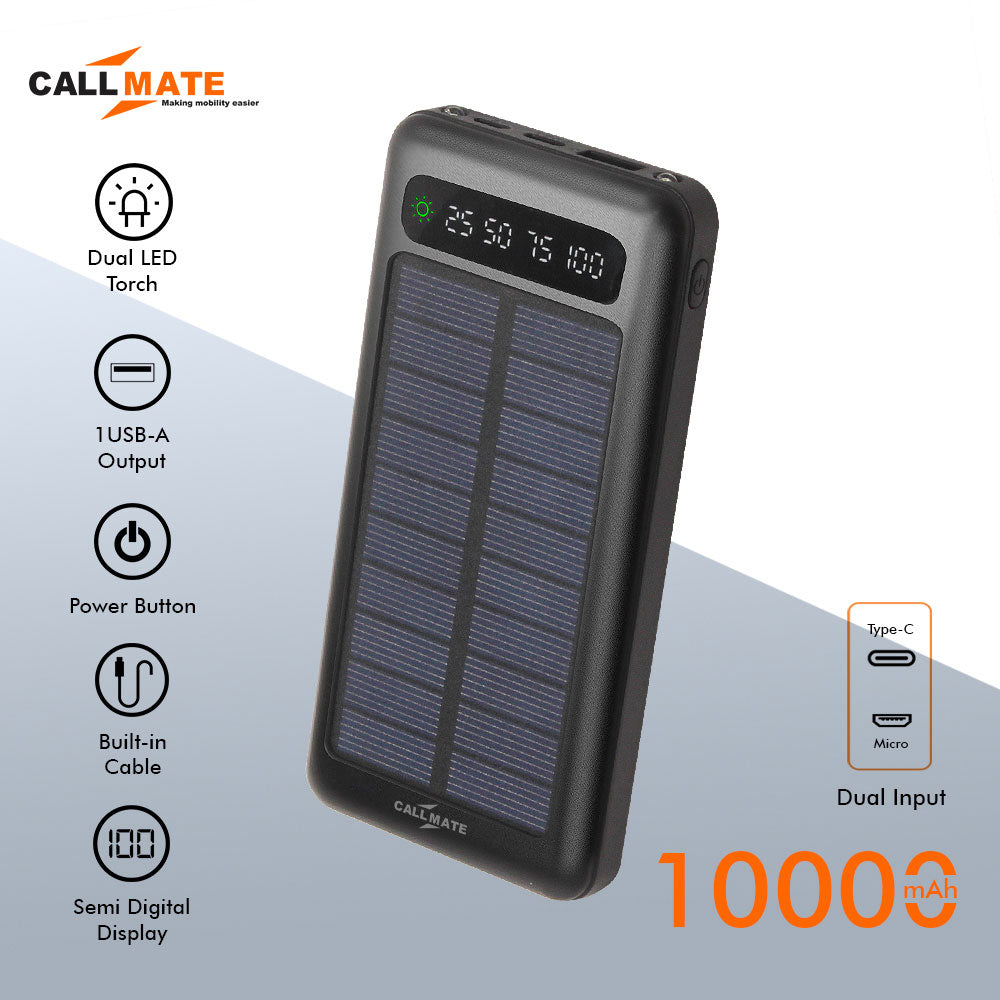 Callmate Solar-01 Power Bank 10000mAh