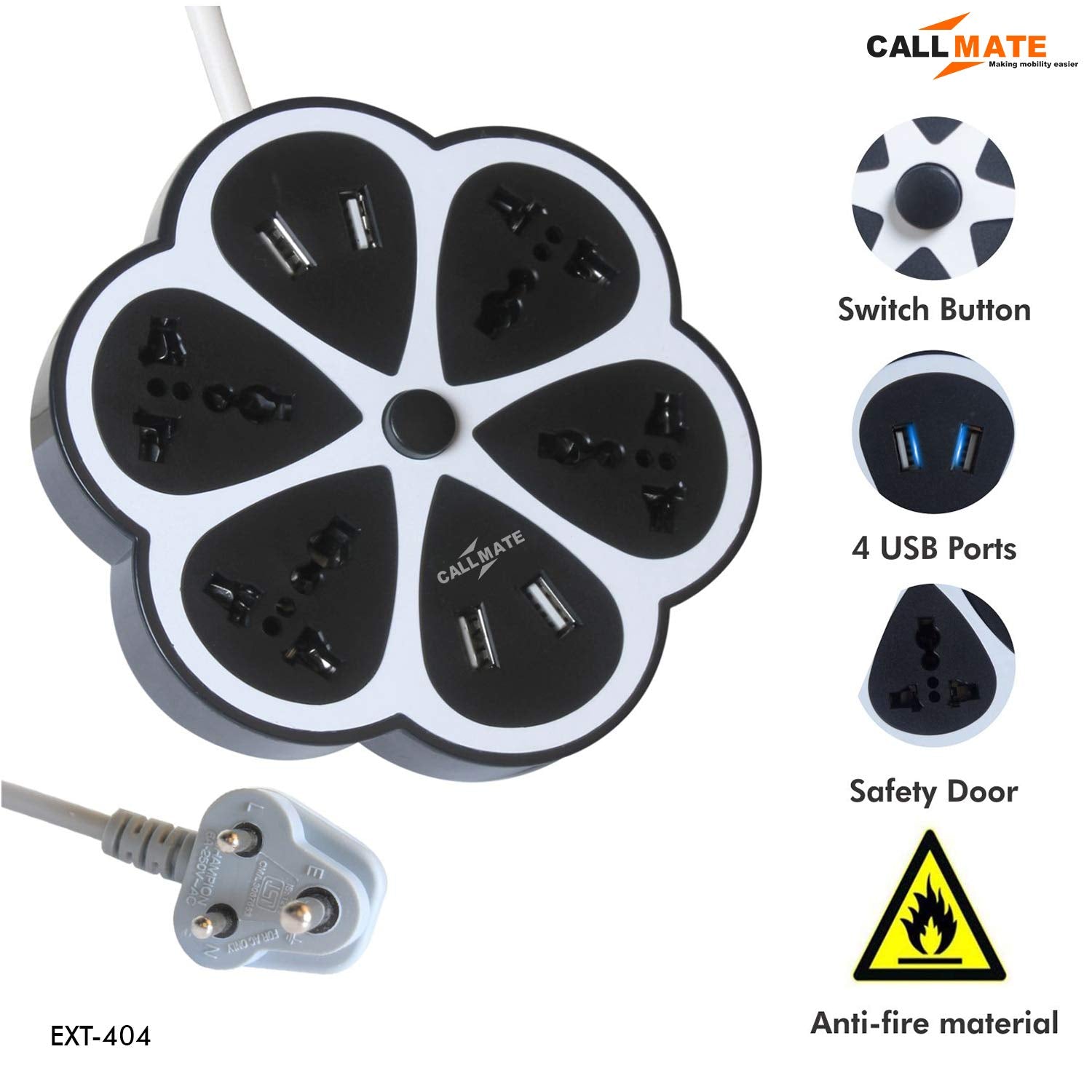 Callmate CX 01 4 Socket Extension Board