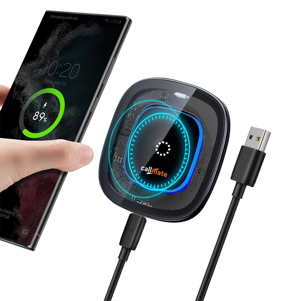 15W C-Thru Wireless Fast Charging Pad (with Type-C Cable)
