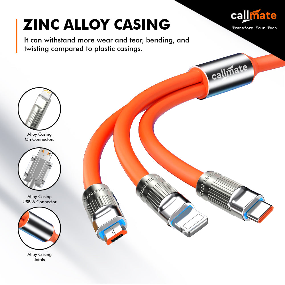 3 in 1 Data & Charging Cable