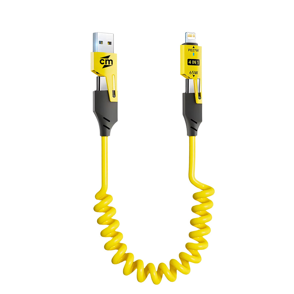 Spiral: 4 in 1 Cable (65W, 1.5 Meter)