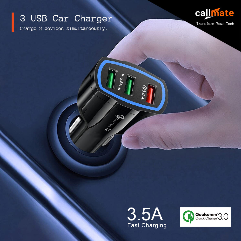 LZ-368: 3 USB Car Charger