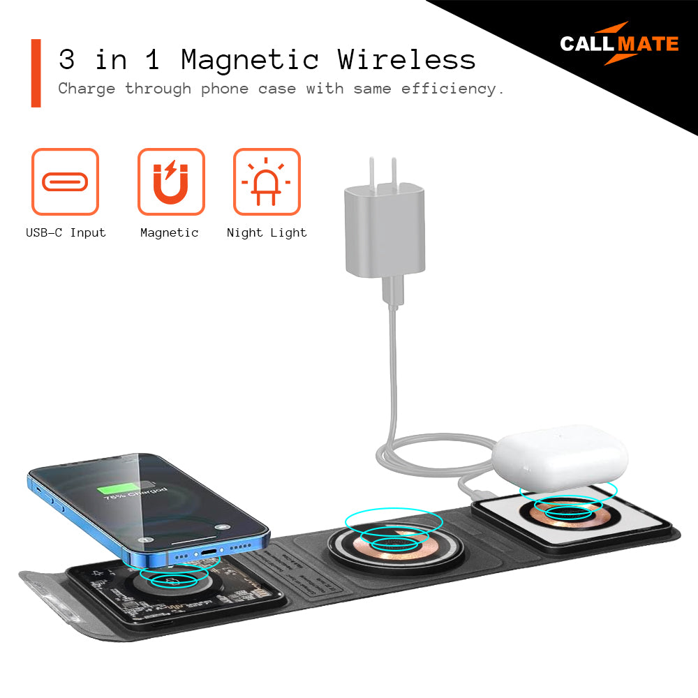 MagFuse  3-in-1 Foldable Wireless Charger