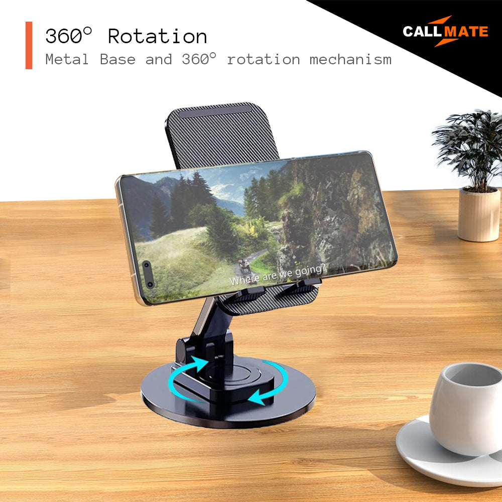 FlexiGrip 360°- Desktop Foldable Mobile Phone Stand