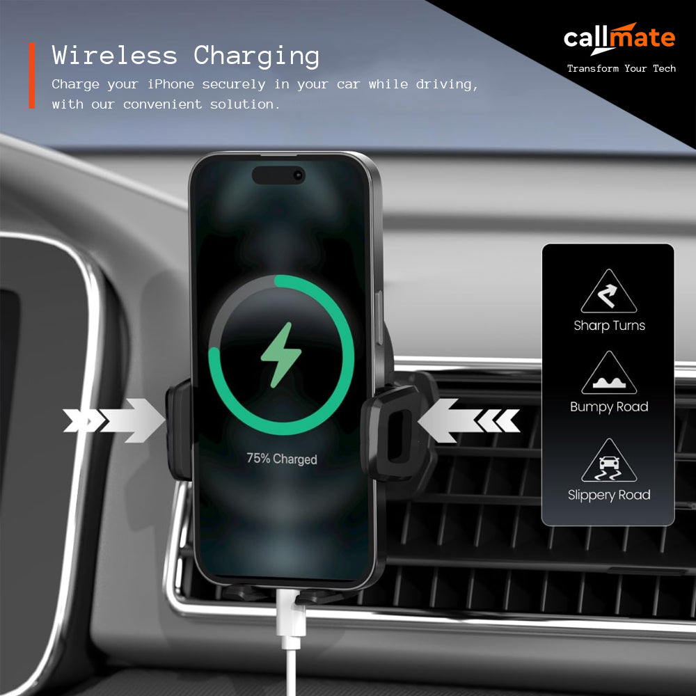 CM-613M: 15W Wireless Car Charger Holder